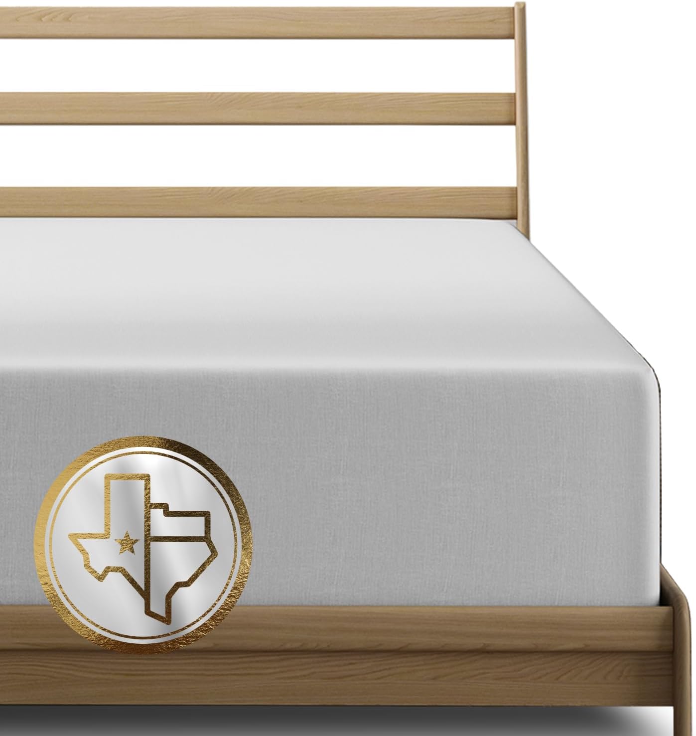 TEXAS LINEN CO. 100% Egyptian Cotton King Fitted Sheet Pack of 2 - Luxury High Thread Count Deep Pocket King Size Fitted Sheet Only (White), Soft, Cooling, Sateen Weave Hotel Quality Bottom Sheets