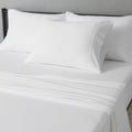 Amazon Basics 4 Piece Bed Sheets Set, 100% Cotton Jersey, Includes Super Soft, Flat and Fitted Sheets, Pillowcase, King, Oatmeal, Solid