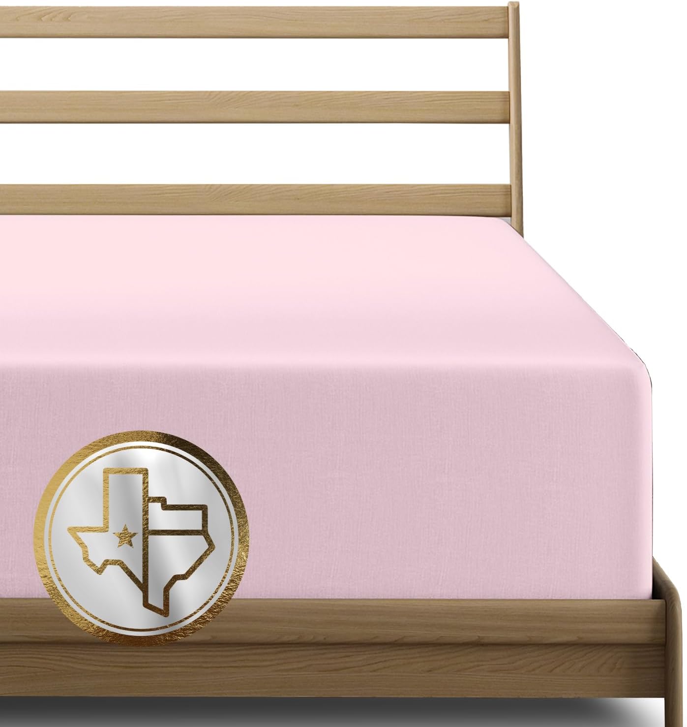 TEXAS LINEN CO. 100% Egyptian Cotton King Fitted Sheet Pack of 2 - Luxury High Thread Count Deep Pocket King Size Fitted Sheet Only (White), Soft, Cooling, Sateen Weave Hotel Quality Bottom Sheets