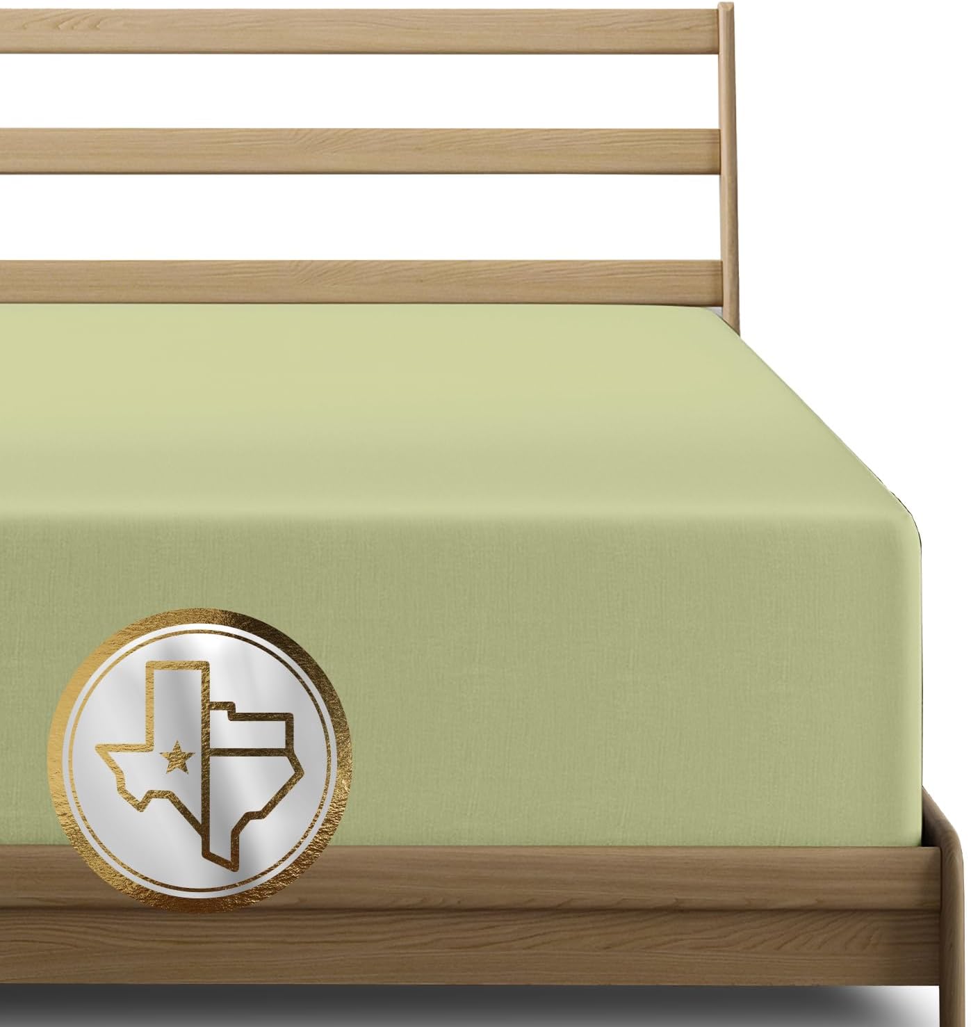 TEXAS LINEN CO. 100% Egyptian Cotton King Fitted Sheet Pack of 2 - Luxury High Thread Count Deep Pocket King Size Fitted Sheet Only (White), Soft, Cooling, Sateen Weave Hotel Quality Bottom Sheets