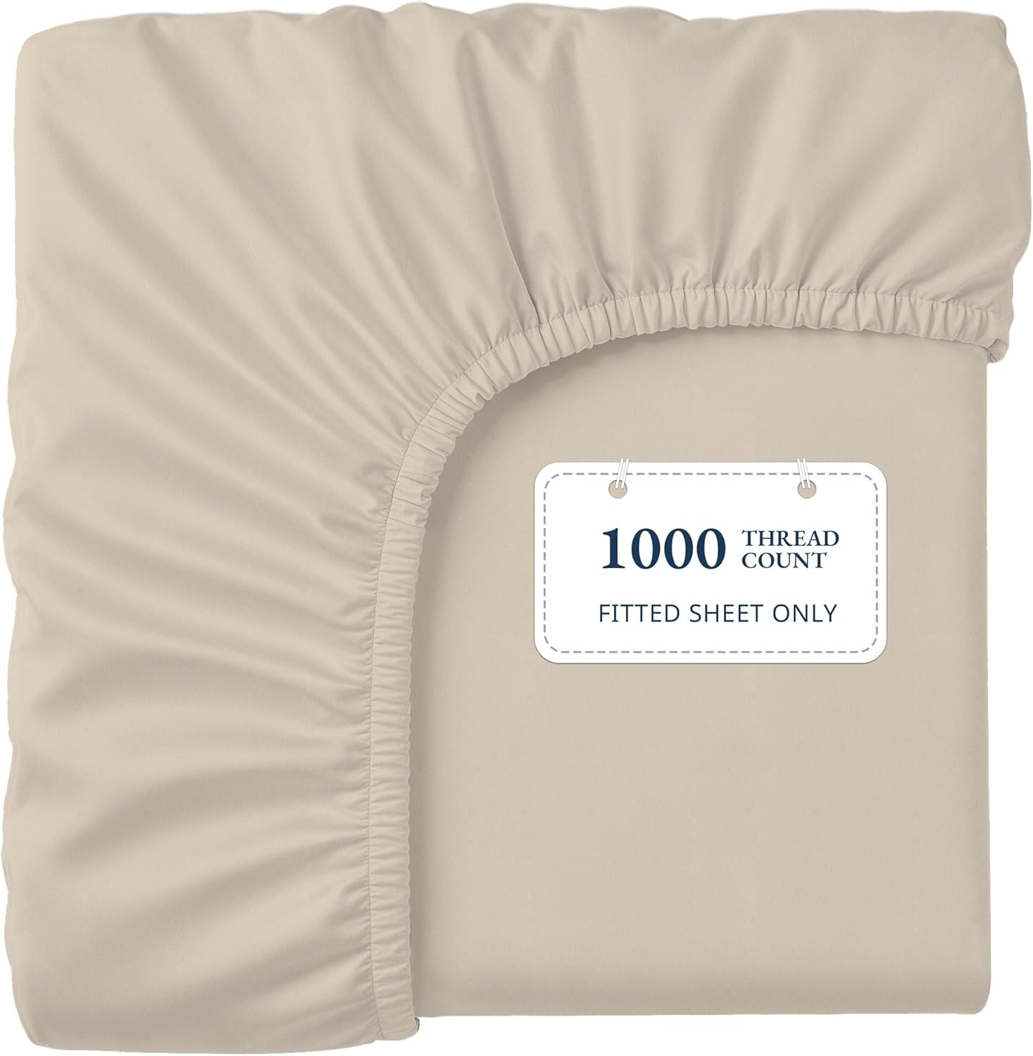 Lane Linen 100% Egyptian Cotton King Size Fitted Sheet Only (79"x81" + 16") - Elegant Sateen Weave, Ultra Soft, Breathable, Highly Durable, Deep Pockets Upto 17" - Charcoal