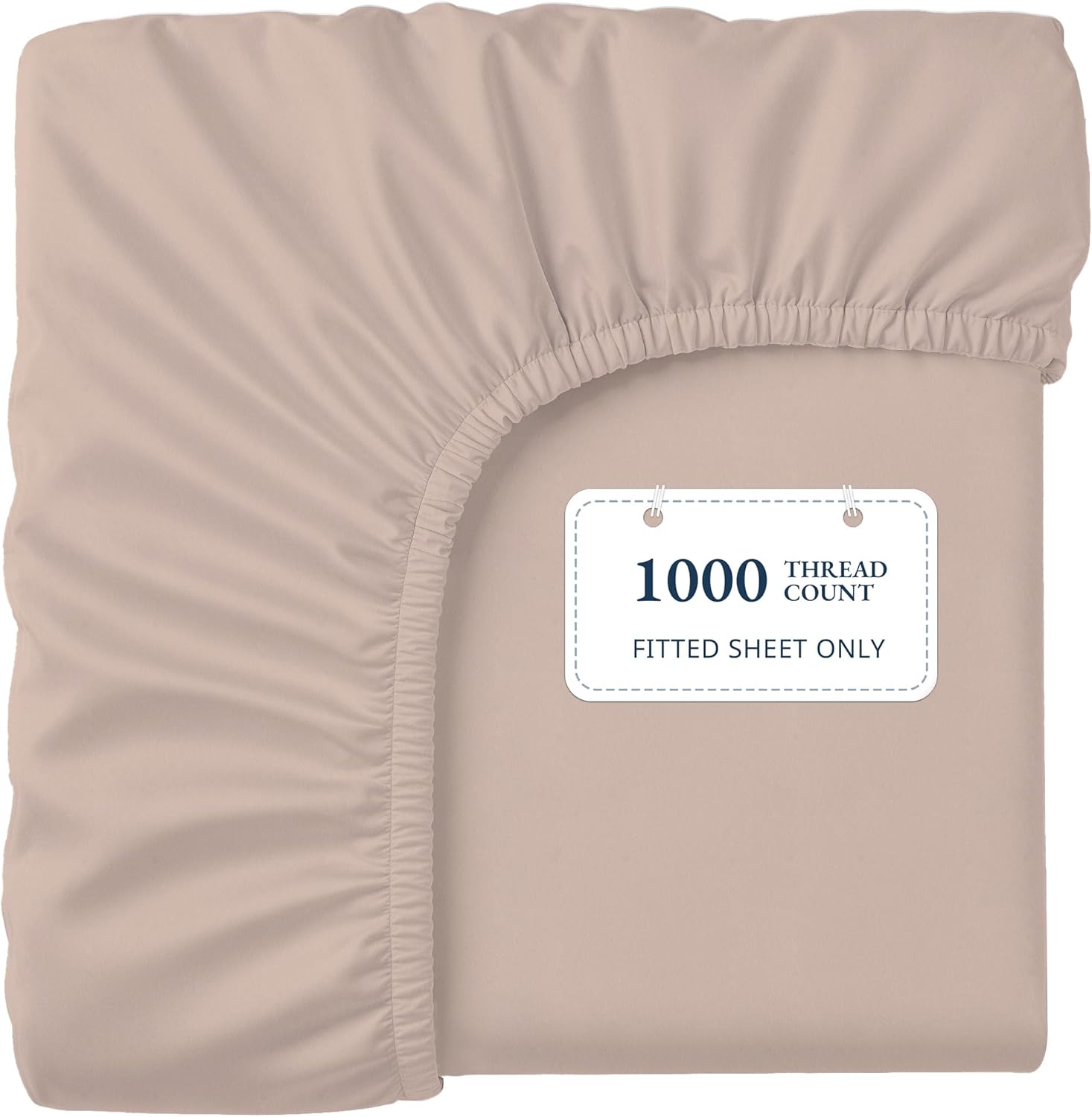 Lane Linen 100% Egyptian Cotton King Size Fitted Sheet Only (79"x81" + 16") - Elegant Sateen Weave, Ultra Soft, Breathable, Highly Durable, Deep Pockets Upto 17" - Charcoal