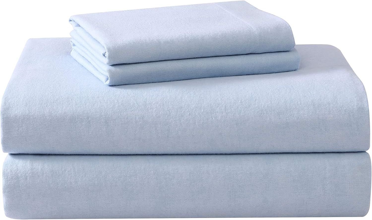 Laura Ashley - Flannel Sheets Queen Size, Anti-Pilling & Wrinkle Resistant Cotton, Touchably Soft for All-Season Comfort - Bed Sheets with Matching Pillowcases & Fitted Sheet (Mulholland Plaid Blue)