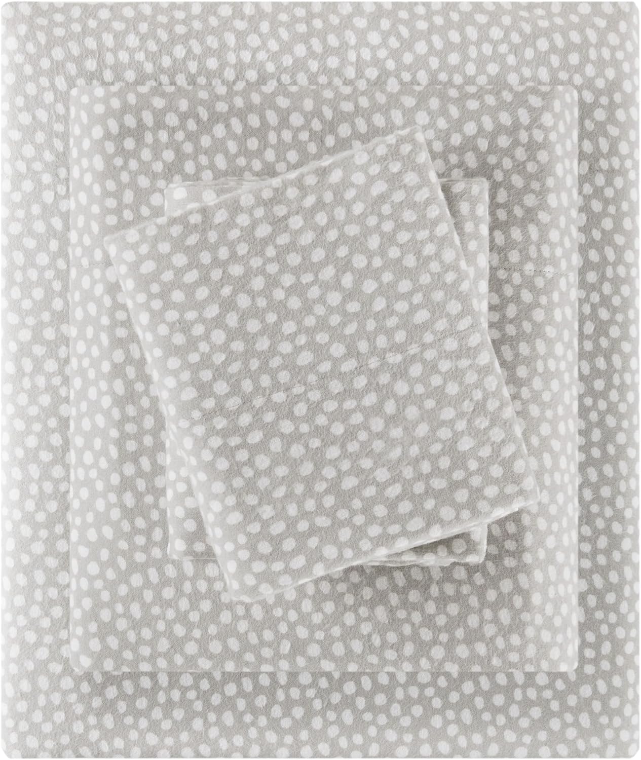 True North by Sleep Philosophy Flannel Sheets Queen Size, Cozy 100% Cotton Flannel Bed Sheets, Ultra Soft Cute Sheet Set, Novelty Print Themed Cold Weather Warm Bedding Set,Multi Leaves 4 Piece