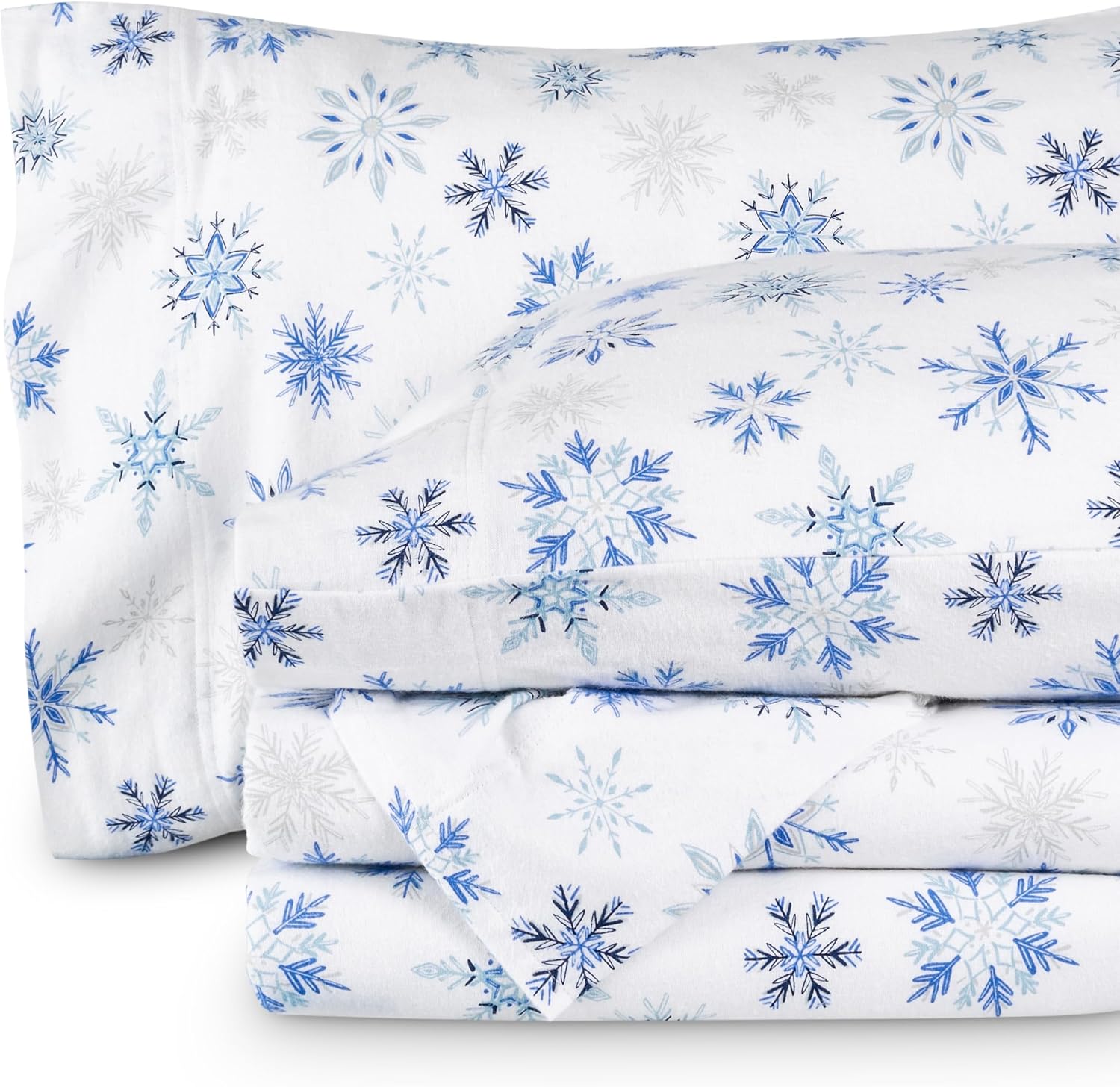 Bare Home Flannel Sheet Set Prints, 100% Cotton, Velvety Soft Heavyweight - Double Brushed Flannel for Extra Softness & Comfort - Deep Pocket - Bed Sheets (Queen, Tartan Plaid)