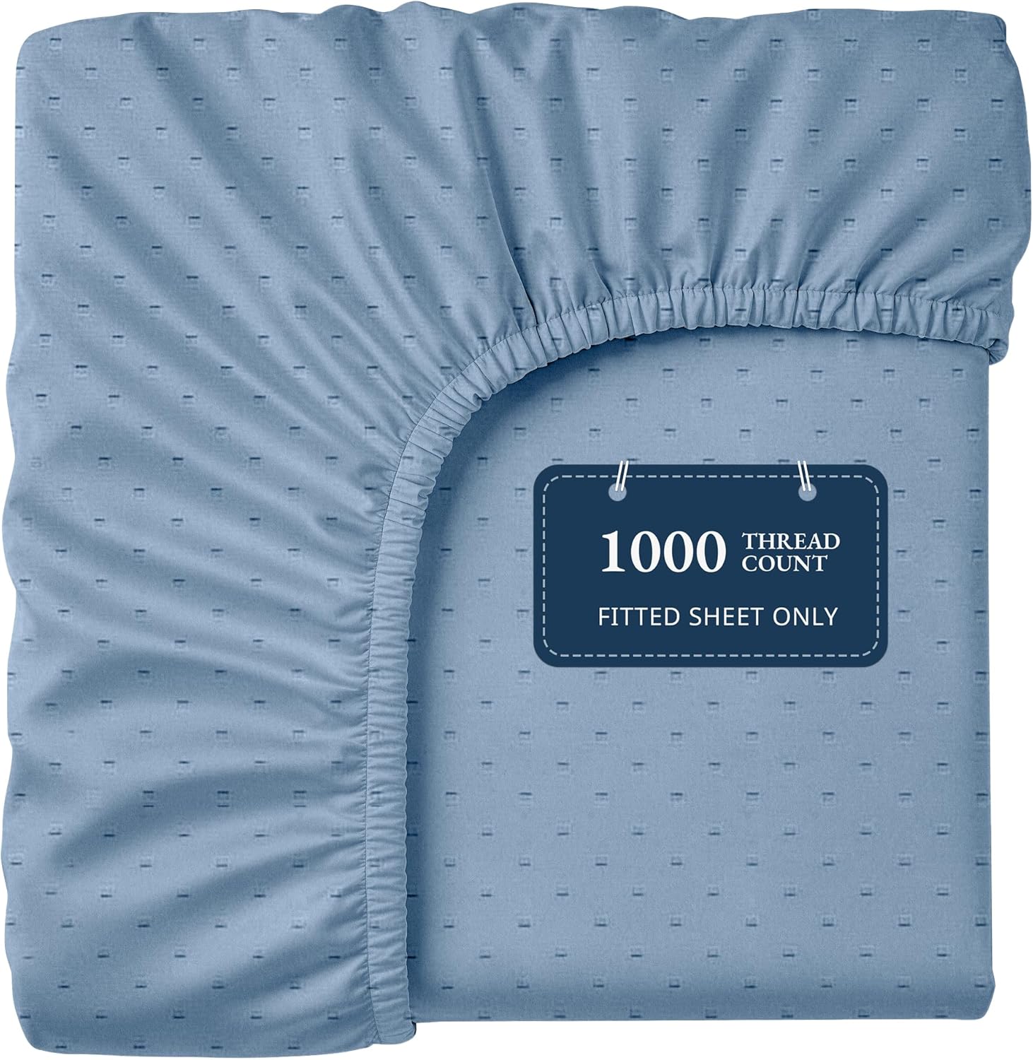 Lane Linen 100% Egyptian Cotton King Size Fitted Sheet Only (79"x81" + 16") - Elegant Sateen Weave, Ultra Soft, Breathable, Highly Durable, Deep Pockets Upto 17" - Charcoal