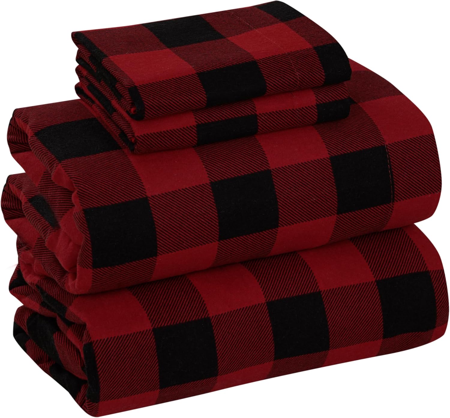 Bliss Casa 4 Piece 100% Cotton Flannel Sheets Queen Size Bed Set - Warm & Extra Soft - Deep Pockets, Breathable, All Seasons Comfy - Double Brushed Bed Sheet (Blossom)