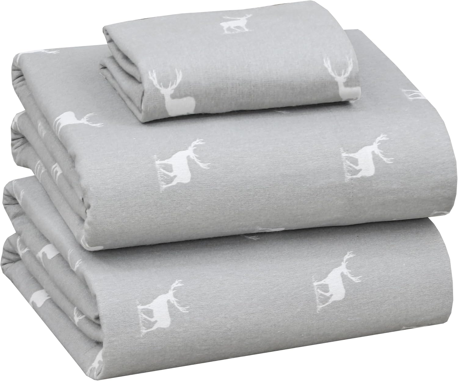 RUVANTI Flannel Sheets King Size - 100% Cotton Double Brushed King Size Sheets Set - Deep Pockets 16 Inches Bed Sheets - All Seasons Breathable & Extra Soft - Warm & Cozy, 4 Piece, DNA Plaid