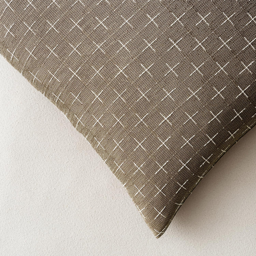 MIULEE Pack of 2 Decorative Burlap Linen Euro Spring Throw Pillow Covers for Sofa Couch Bed Farmhouse Pillowcases Modern Rustic Woven Textured Cushion Cover Taupe