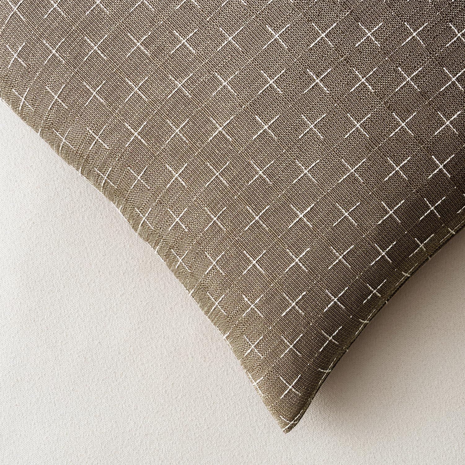 MIULEE Pack of 2 Decorative Burlap Linen Euro Spring Throw Pillow Covers for Sofa Couch Bed Farmhouse Pillowcases Modern Rustic Woven Textured Cushion Cover Taupe