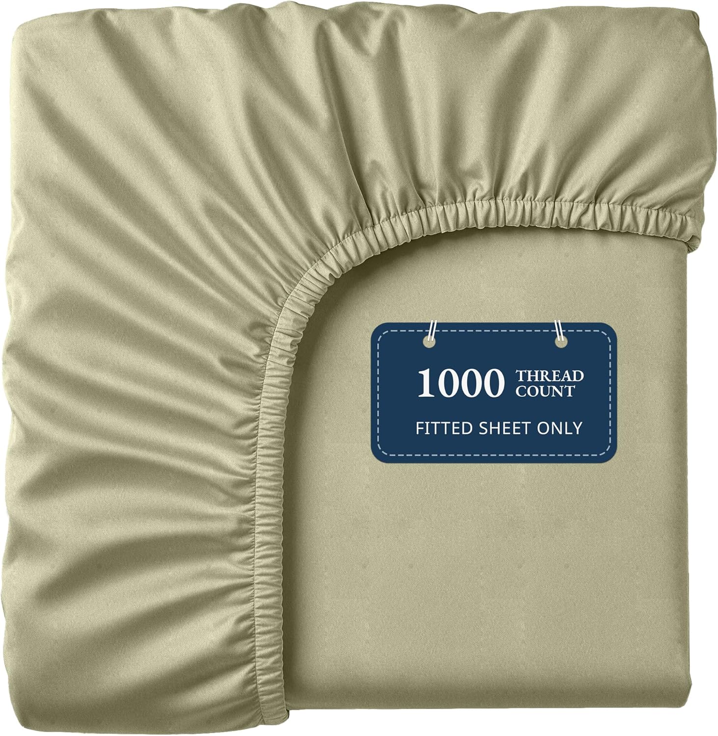 Lane Linen 100% Egyptian Cotton King Size Fitted Sheet Only (79"x81" + 16") - Elegant Sateen Weave, Ultra Soft, Breathable, Highly Durable, Deep Pockets Upto 17" - Charcoal